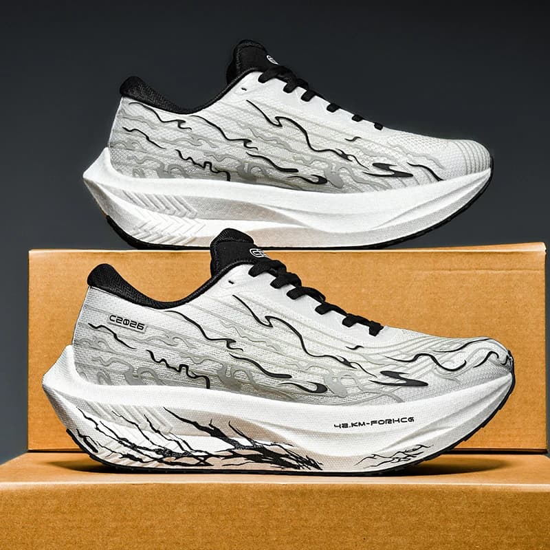 Scarpe da Corsa 2026 5.0 MIX con Piastra in Carbonio per Uomo e Donna, Sneakers da Allenamento Ammortizzanti e Stabili per Maratona