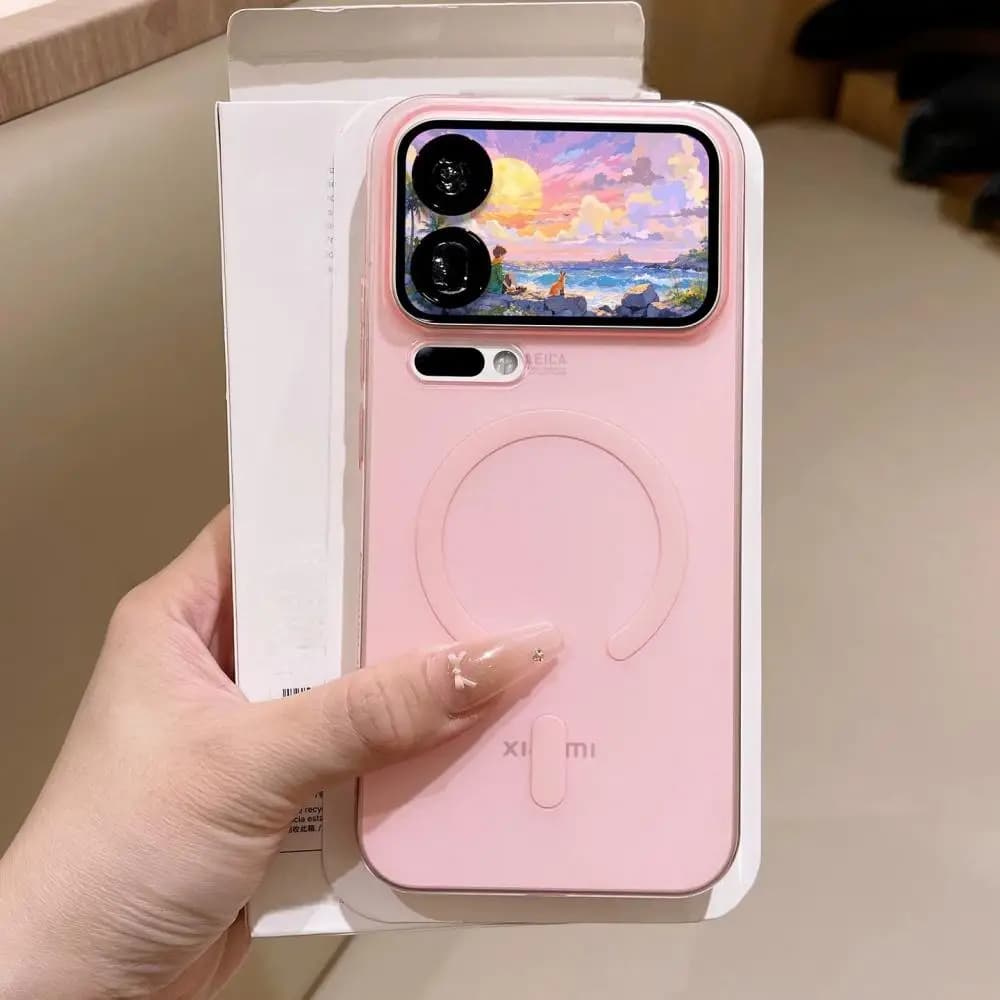 Original Frosted For Magsafe Wireless Charge Phone Case For XiaoMi Mi 17 15 Pro Max Shockproof Full Hard Bumper Magnetic Cover