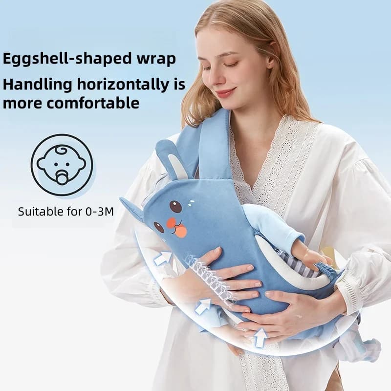 Marsupio multifunzione 4 in 1 frontale per neonato Sling Wrap Borsa per marsupio per bambini Lavabile Sgabello lombare Cinghia per marsupio
