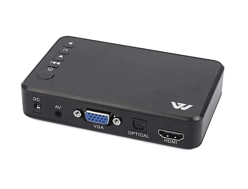 REDAMIGO Portable HD 1080P Support USB HDD SD card H.264 MKV Multimedia player for AV TV input compatible HDMI VGA