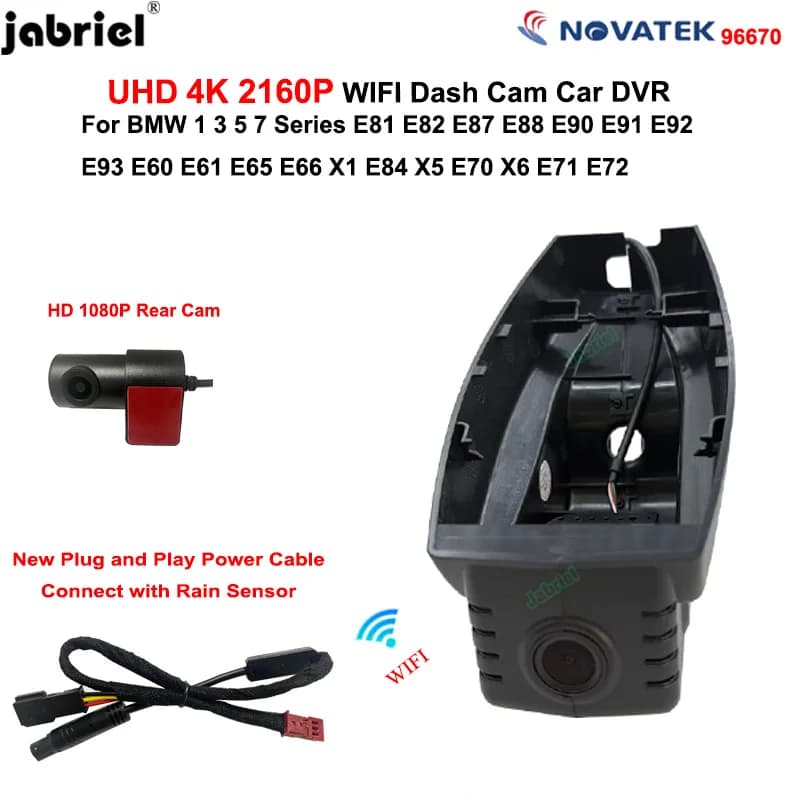 4K 2160P Auto DVR Dash Cam Camera For BMW 1 3 5 Series E81 E82 E87 E88 E90 E91 E92 E93 E60 E61 E65 E66 X1 E84 X5 E70 X6 E71 E72