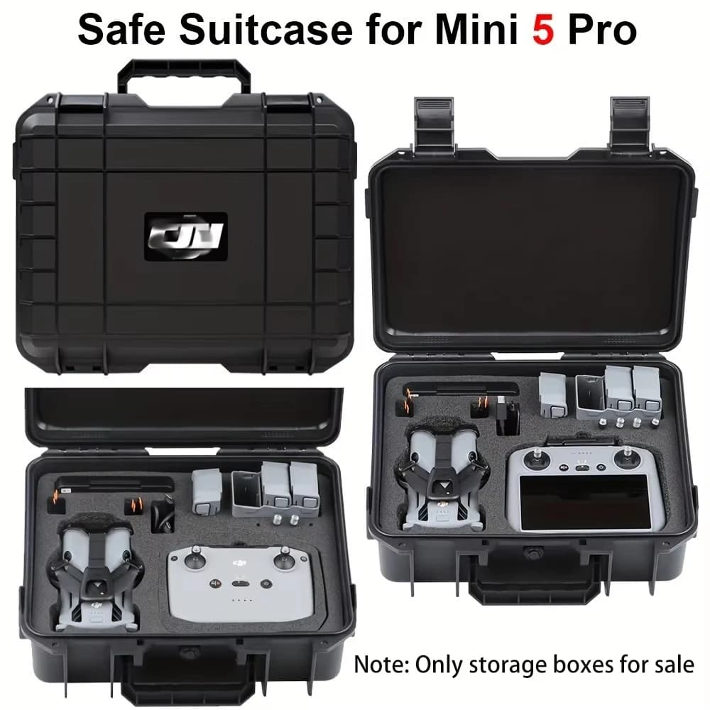 Suitable for DJI Mini 5 Pro Storage Case, Mini 5 Pro Explosion-Proof Case, Portable Hard-Shell Large Capacity Case
