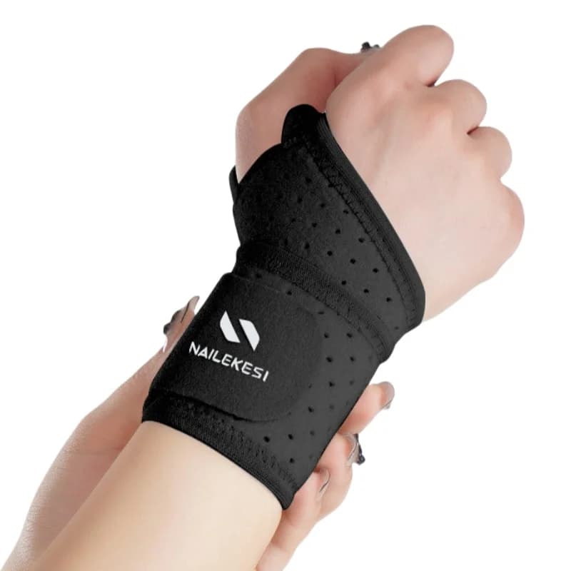 1 pz cinturino in neoprene supporto per polso regolabile pallavolo badminton tennis tutore per polso avvolge fascia per mano artrite cinghie da palestra