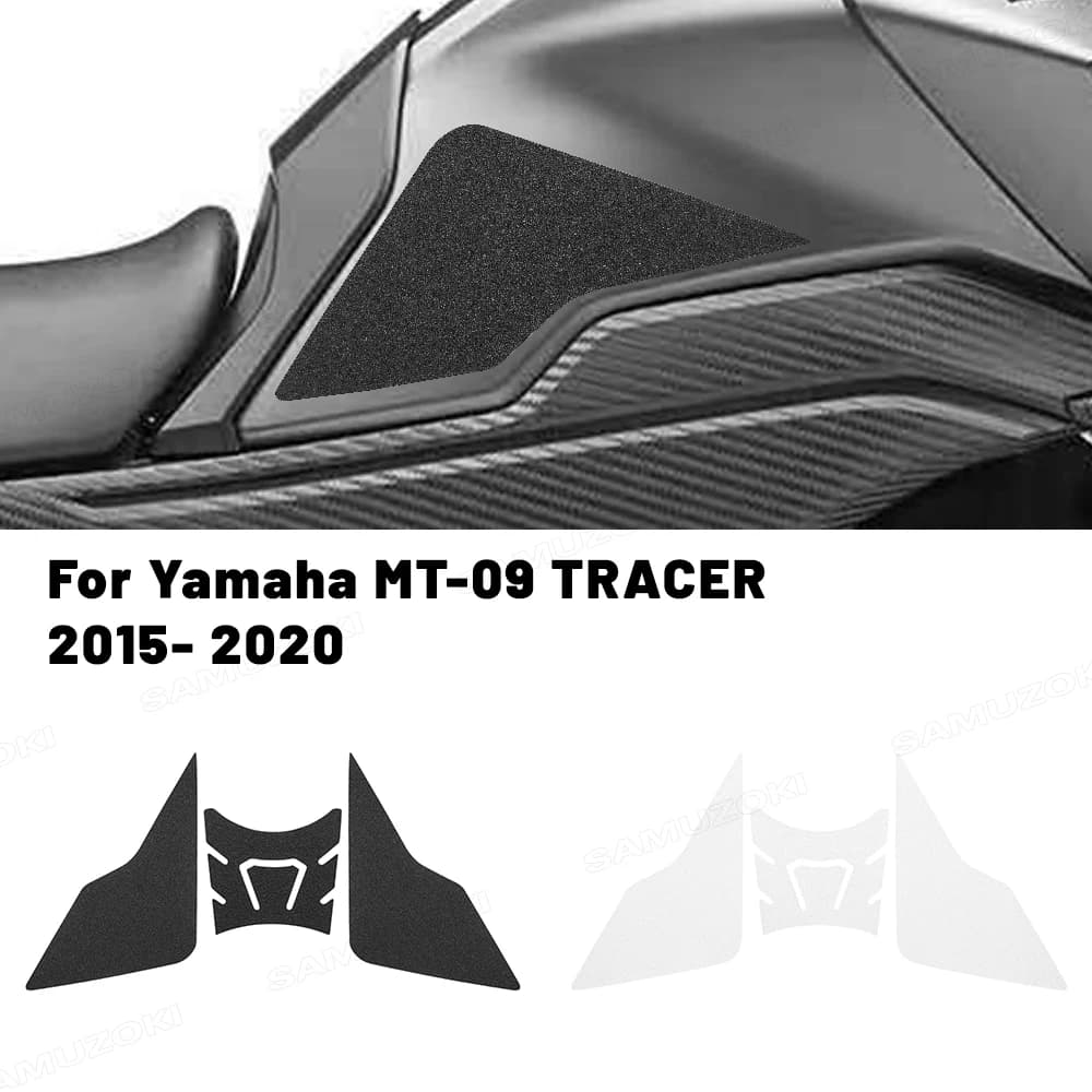Misura Per Yamaha MT-09 2015-2020 TRACER 900 GT 2018-2020 Moto Antiscivolo Rilievo del Carro Armato Adesivo Gas Ginocchio Grip Trazione Decalcomanie