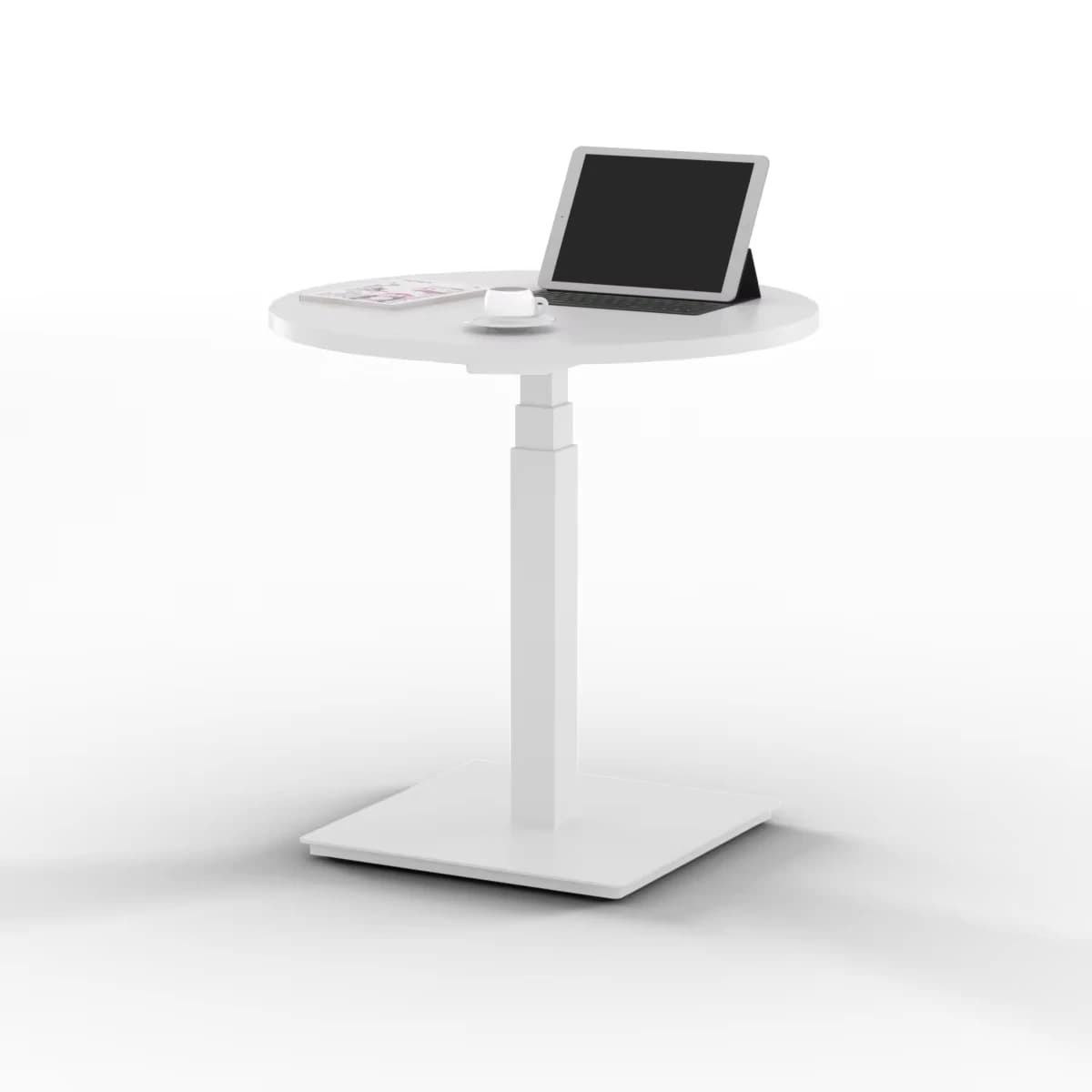 Scrivania Ergonomica Monopiede per Computer, Ideale per Casa o Ufficio, Migliore Scrivania Regolabile in Altezza per Laptop e Computer