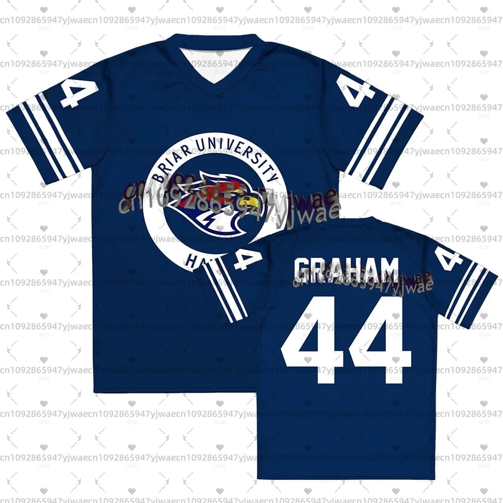 Men Women Off Campus Briar University Jersey Graham 44 fans 22 DI LAURENTIS 66 Tucker46 T-shirt V-neck Short Sleeve Men t-shirt