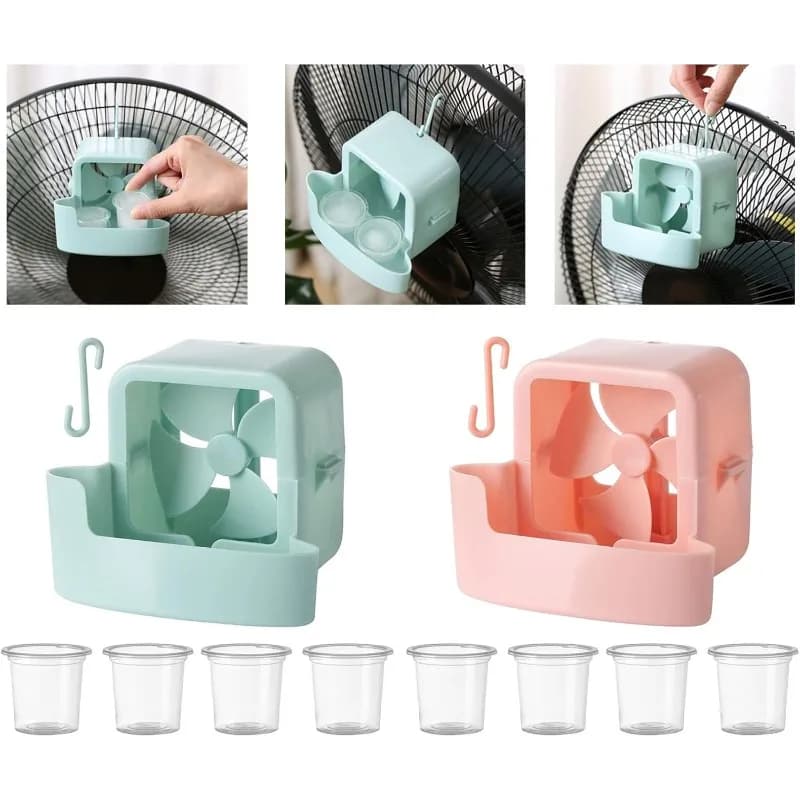 Ventilatore Elettrico per Contenitore Refrigerante, Ventilatore Sospeso da 4 Tazze, Ventilatore Refrigerante Domestico, Accessori per Refrigerazione, Fornitura d'Aria