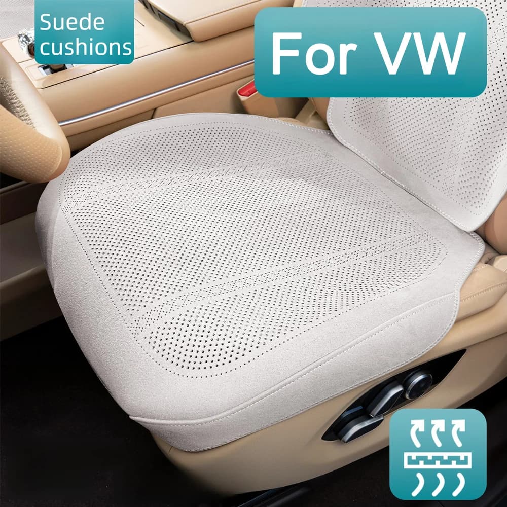 New Car Seat Cover Improved in Suede Leather, Seat cushion Four Seasons for Volkswagen VW Golf 7 MK7 Golf 8 Mk8 Tiguan MK2 Polo Jetta