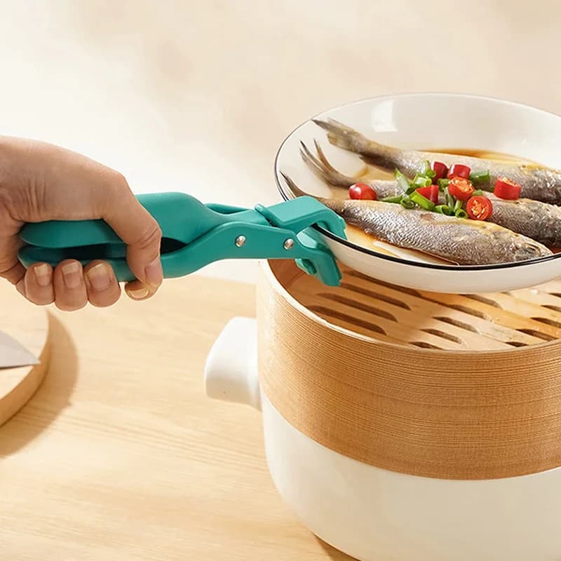 1 Pezzo Pinza per Pentole e Ciotole, per la Movimentazione di Piatti Caldi, Ciotole, Teglie Pizza, Friggitrice ad Aria, Forno a Microonde