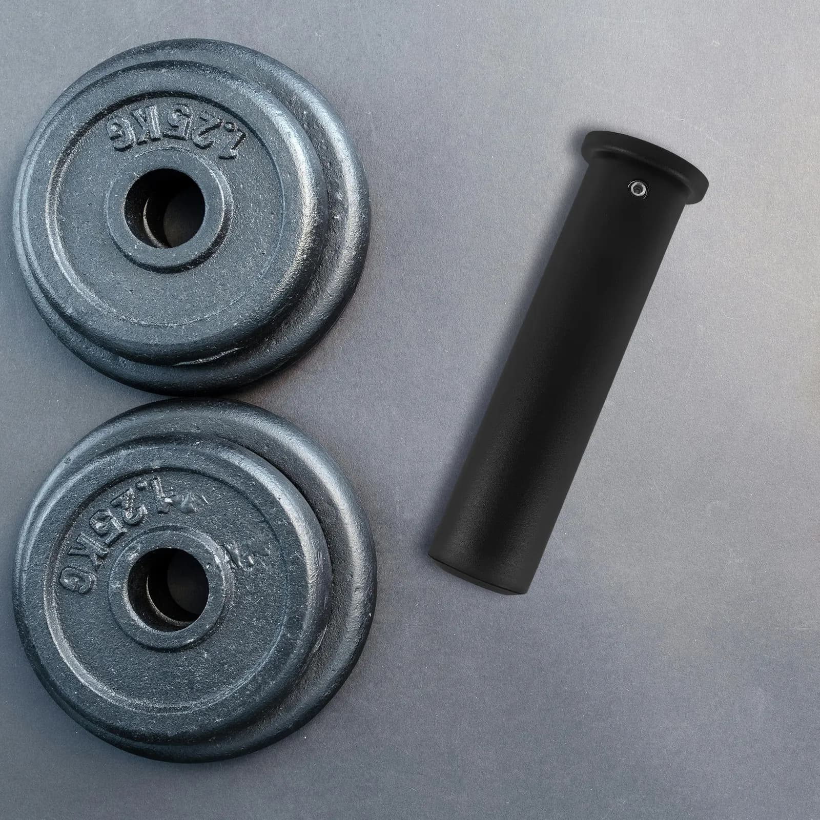 Adattatore per bilanciere a testa piatta in plastica PP per supporto piastre pesi, accessori per bilanciere da palestra, attrezzatura fitness, manicotto piatto