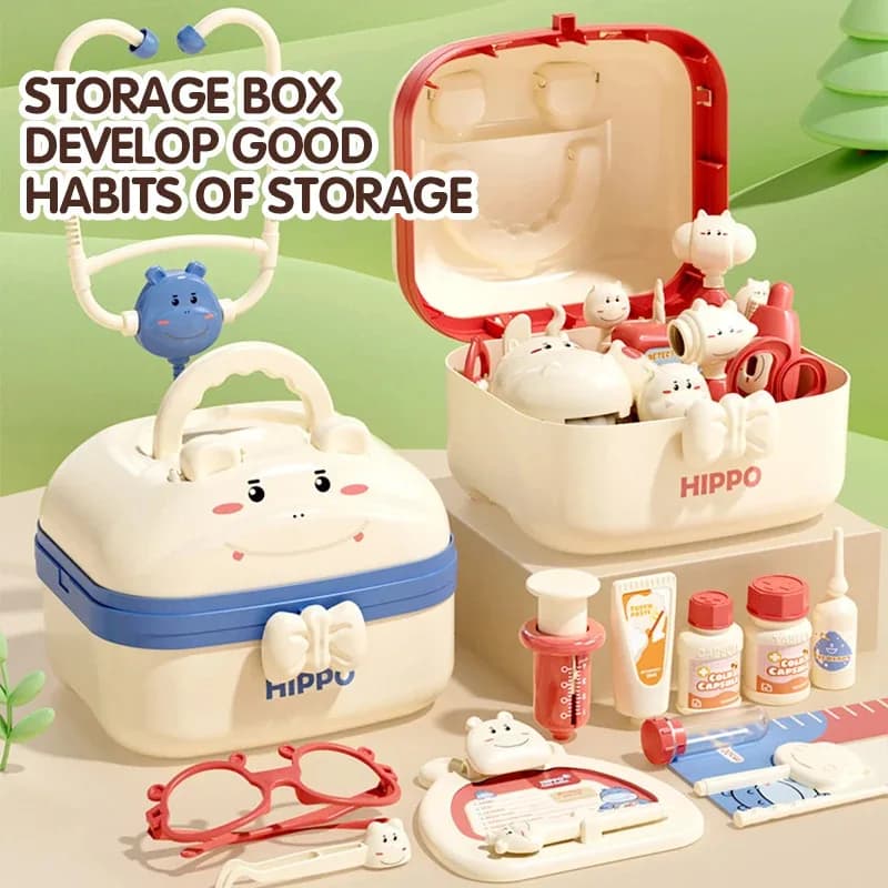 Kit medico per bambini Set da gioco Scatola di immagazzinaggio Bambini Infermiera ospedaliera Gioco Giocattoli Bambini Ragazze Ragazzi Regalo Simpatici giocattoli educativi