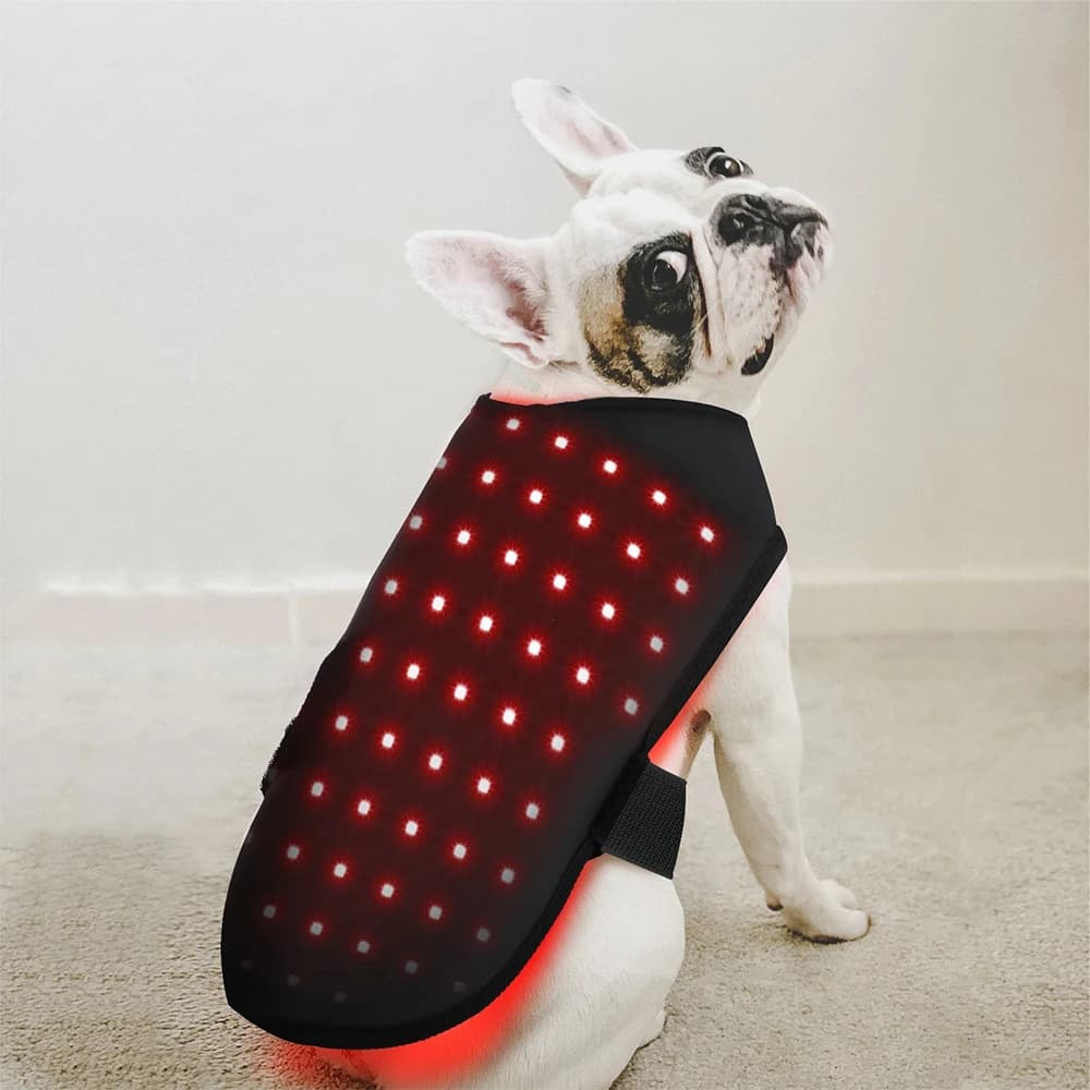 LED Red Infrared Light Dog Clothes Animal pain relief Therapy Wrap Belt Dog Coat per Pet back 660nm 850nm