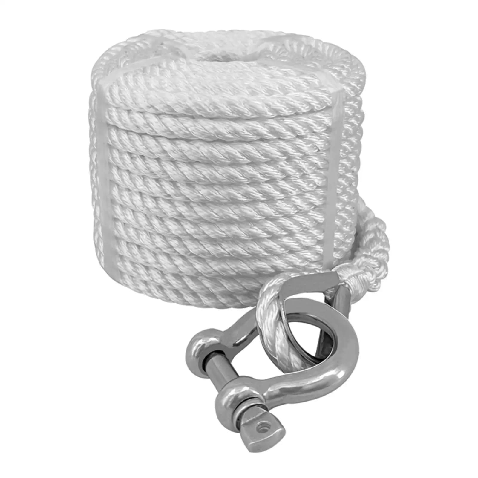 Marine Grade Galvanized Anchor with Anchor Rope and 10mm Bow Shackle for Boat Holding on Soft Bottom