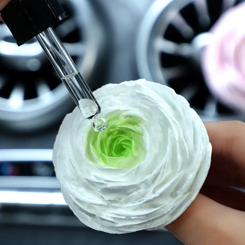 Perfume clip for car 1 piece - Decoration for floral air intake, chalk tablets for aromatherapy with deodorant for car with essential oil