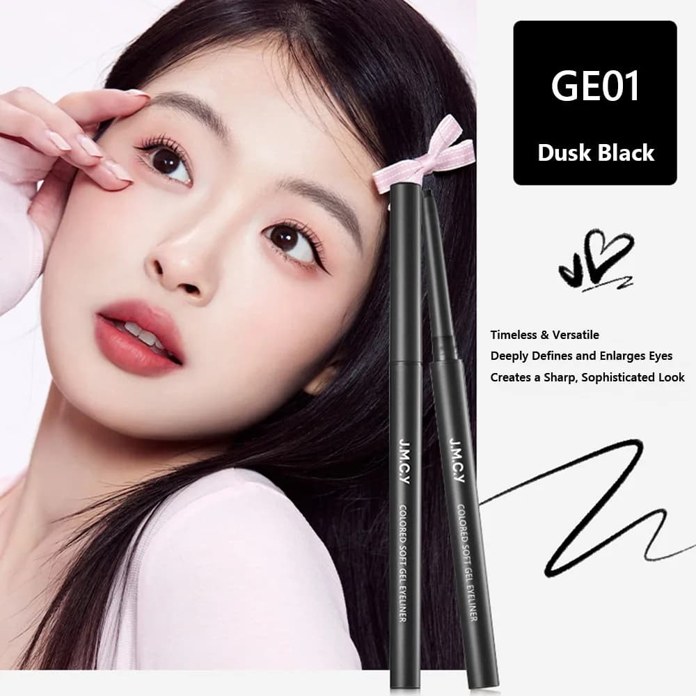 Matita Eyeliner Gel a Lunga Durata, Linee Precise e Morbide, Penna Eyeliner Impermeabile, Punta Ultra-Sottile Anti-Sbavatura, Eyeliner Colorato
