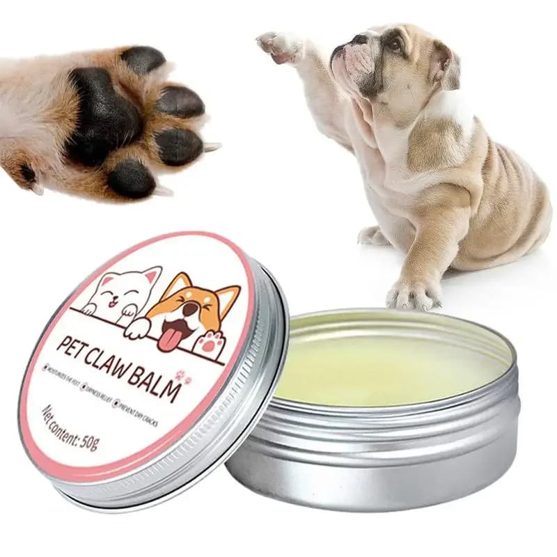 Balsamo per Zampe di Gatti 50g, Crema Protettiva per Zampe di Cani e Gatti, Protettore per Naso, Idratante, Riparatore per Piedi Screpolati, Accessori per Gatti
