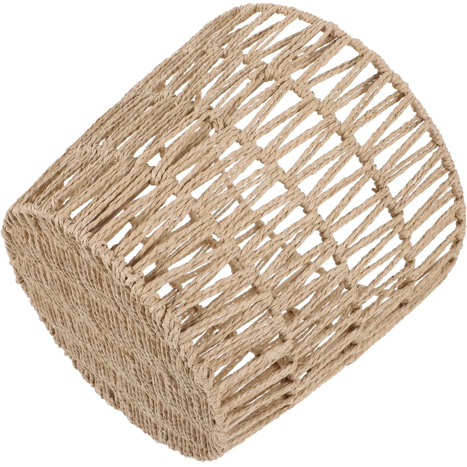 Cestino Intrecciato Multiuso Decorativo per Rifiuti Domestici, per Cucina, Bagno, Soggiorno