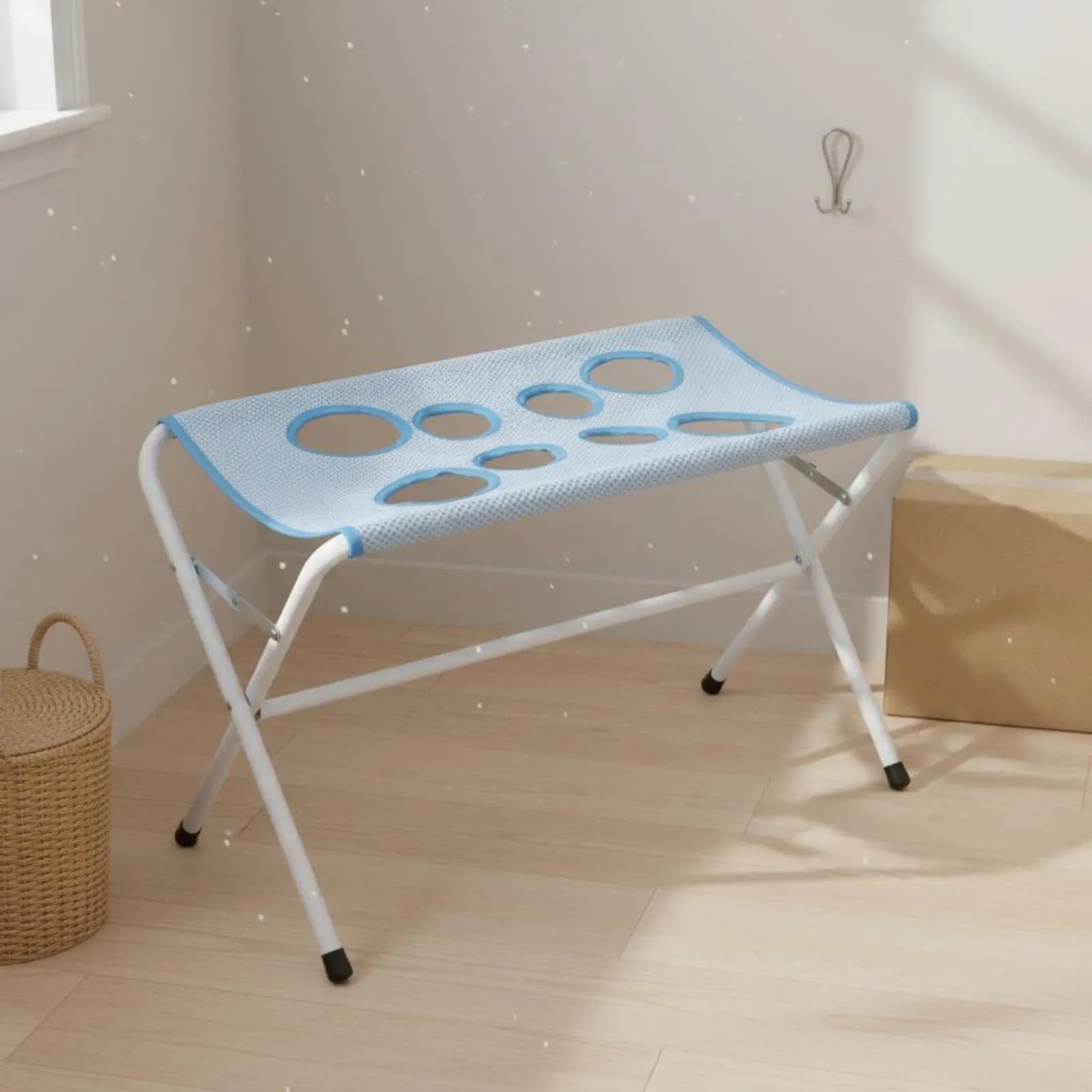 Foldable Pet Grooming Station Space Saving Cat Grooming Hammock Stand Portable