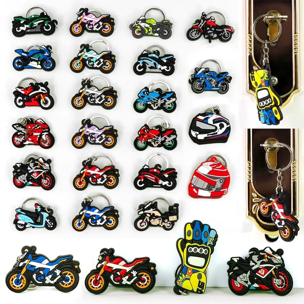 1 pz portachiavi moto fresco vendita calda portachiavi moto per uomo ragazzi accessori chiave auto guanto casco amici portachiavi regali