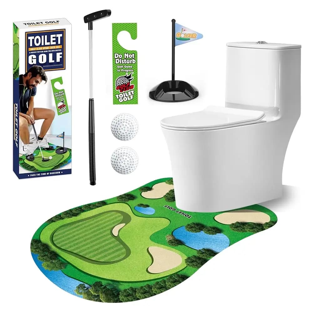 Set di Palline da Golf per il Divertimento, Mini Gioco da Golf, Regali Scherzi per Uomini, Golf da Bagno, Intrattenimento Indoor, Golf da Toilette per Papà