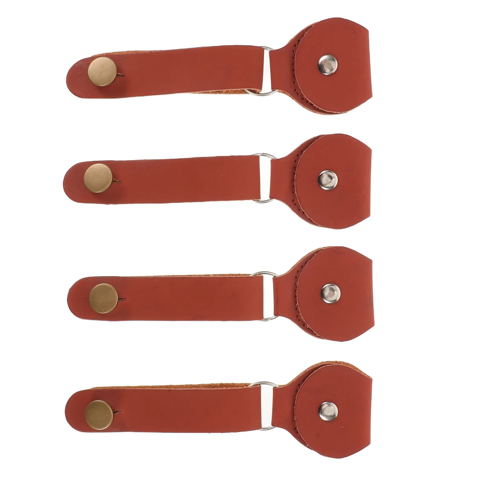 4Pcs Guitar Strap Locks PU Headstock Strap Retro Non-Slip Tie Detachable Ukulele Picks Case Kit Acoustic Electric Guitar