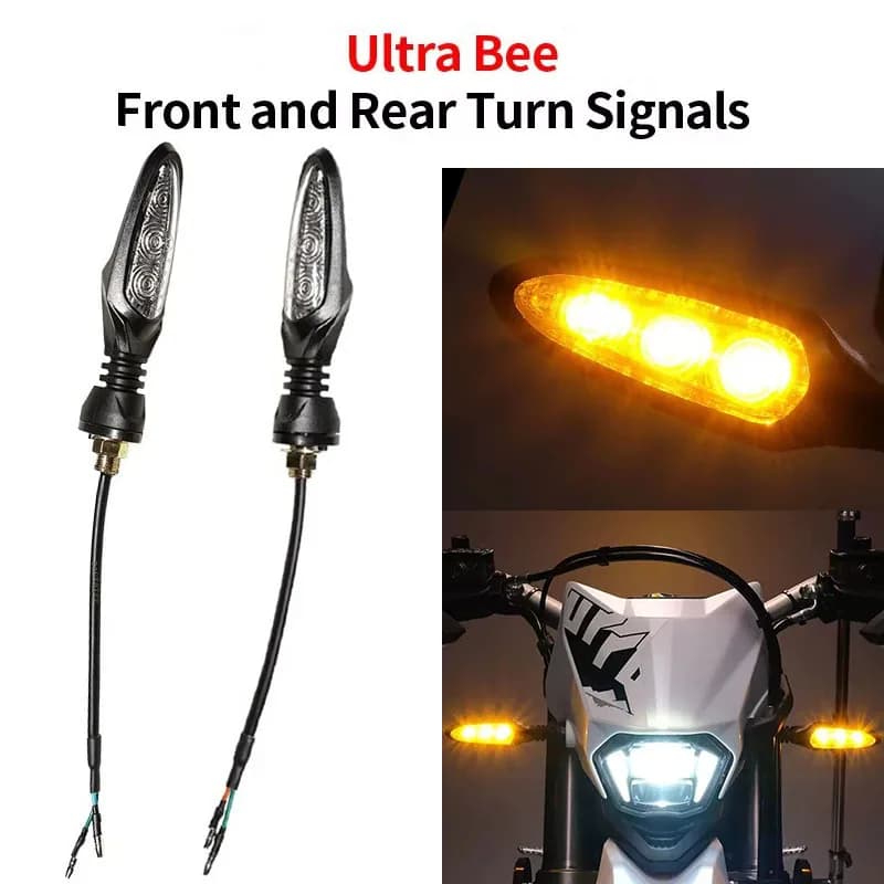 Indicatore di direzione anteriore e posteriore per set di lampade a LED SurRon Ultra Bee Indicatore bici elettrica per accessori moto Surron