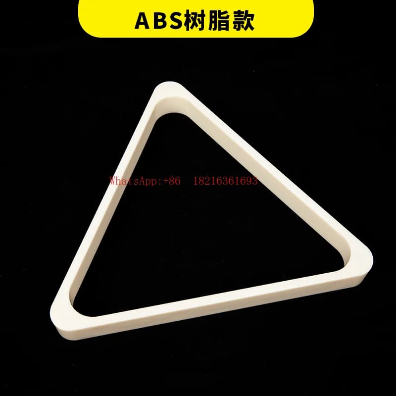 Treppiede per Biliardo Cinese Black Eight, Telaio Triangolare in Legno, Accessori per Biliardo