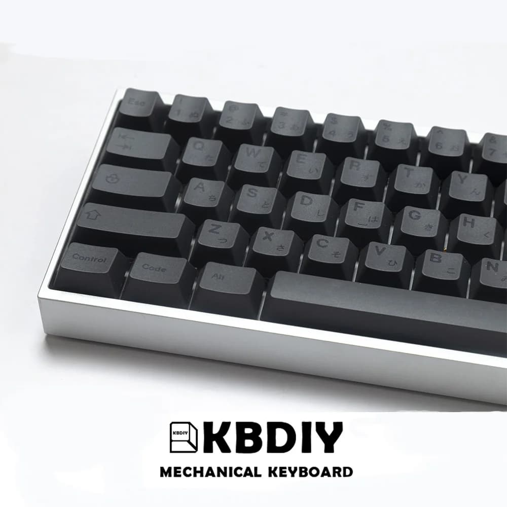 KBDiy GMK Minimalista Grigio Copritasti PBT Cherry Profilo Nero 138 Tasti Cap per MX Interruttori Gioco Meccanico Tastiera Keycap FAI DA TE