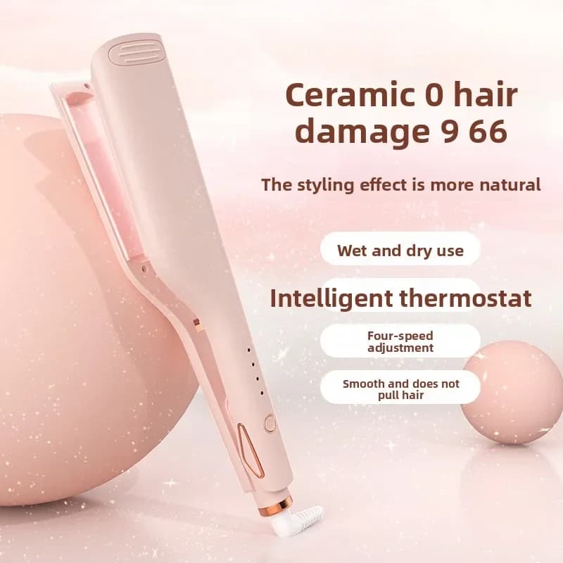 Electric curling iron for roller waves, water wave effect, for large and voluminous curls, for artistic hairstyles