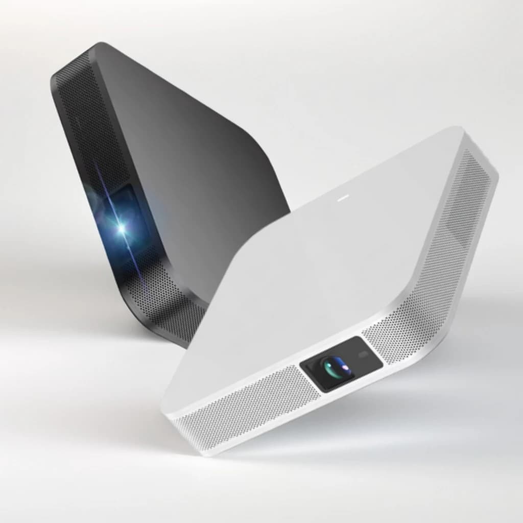 Aome Factory S500 Android 13.0 OS Smart 4K Proiettore a corto raggio 3D Home Theater Mini DLP portatile con batteria di grandi dimensioni Spina americana