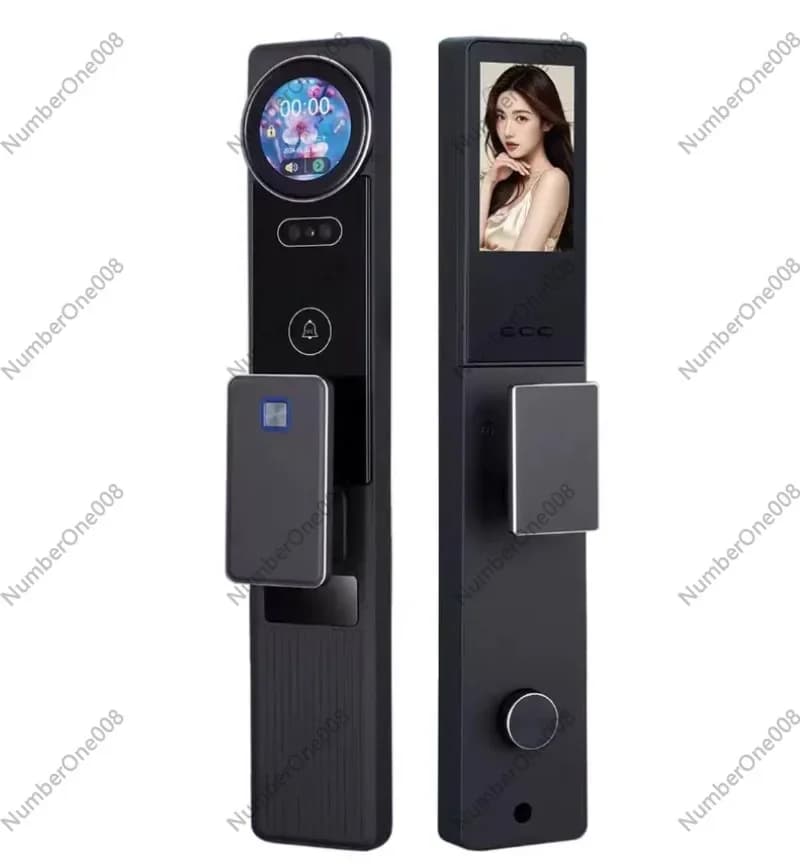 AI Fully Automatic Smart Door Lock 3D Face Recognition Palm Vein Biometric Fingerprint Digital Electronic Lock for Home