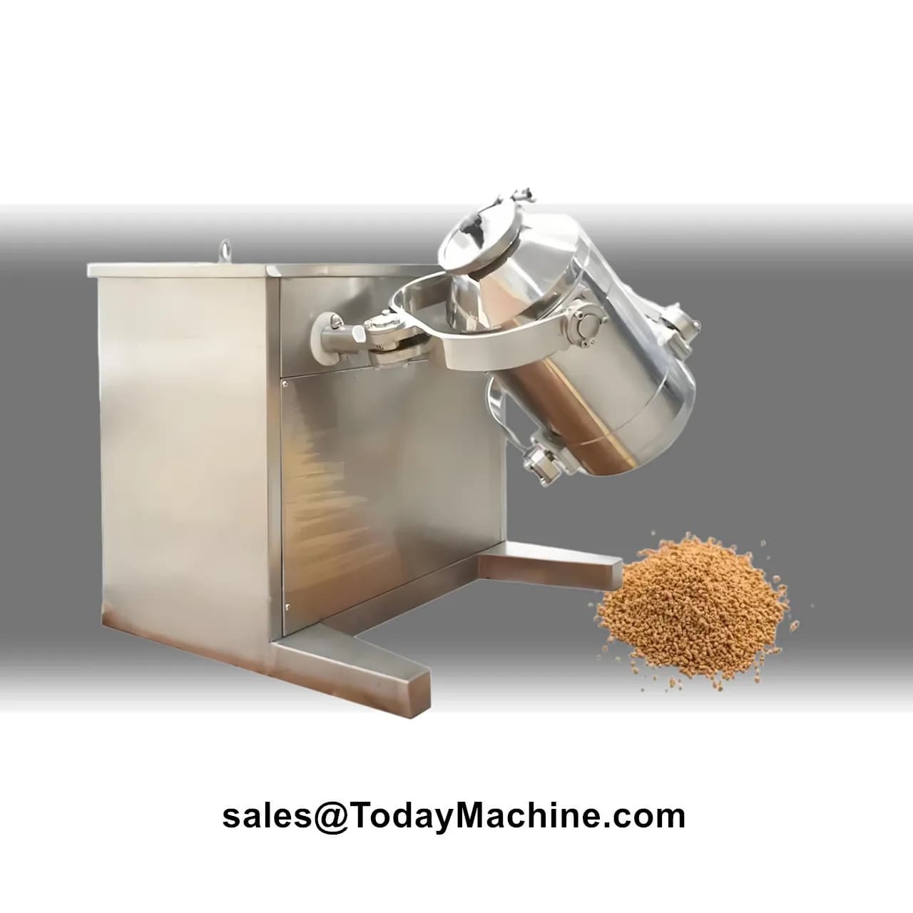 Automatic 3D Rotating Drum Mixer for Pellet, Powder and Granules