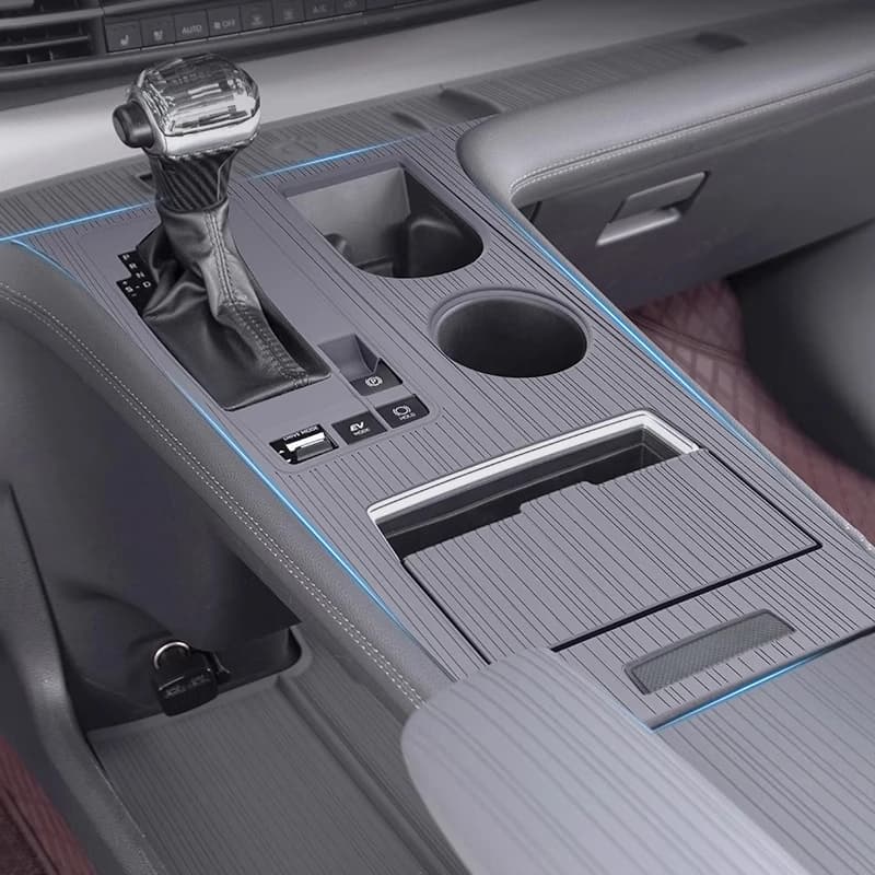 Auto Console Centrale Cruscotto Zerbino Pannello del Cambio Anti-scivolo Bracciolo In Silicone Copertura Pad Inferiore Per Toyota Sienna Granvia 2021-2024