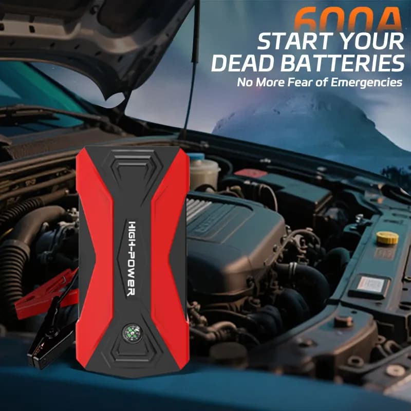 Avviatore d'Emergenza per Auto 3000A di Picco, 29800mAh 12V, Power Bank Portatile con Caricatore Intelligente, Booster per Batteria Auto per Tutti i Veicoli a Benzina e Diesel