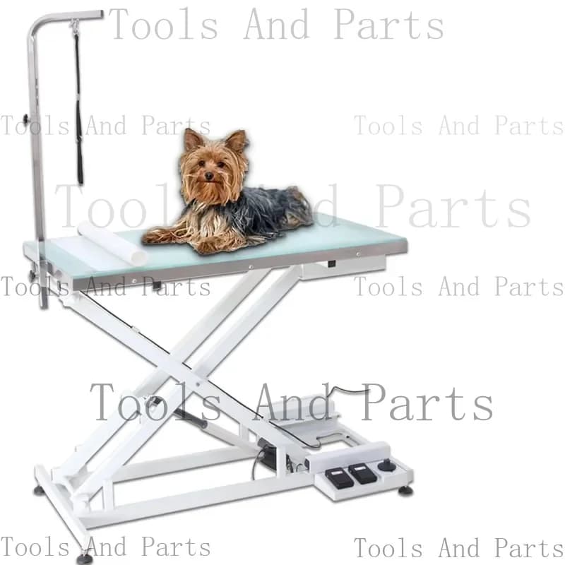 AEOLUS Animali domestici che impermeabiliscono l'illuminazione a LED di sollevamento in acciaio inossidabile Attrezzatura per bellezza di livello professionale Linguetta per toelettatura di animali domestici per cani