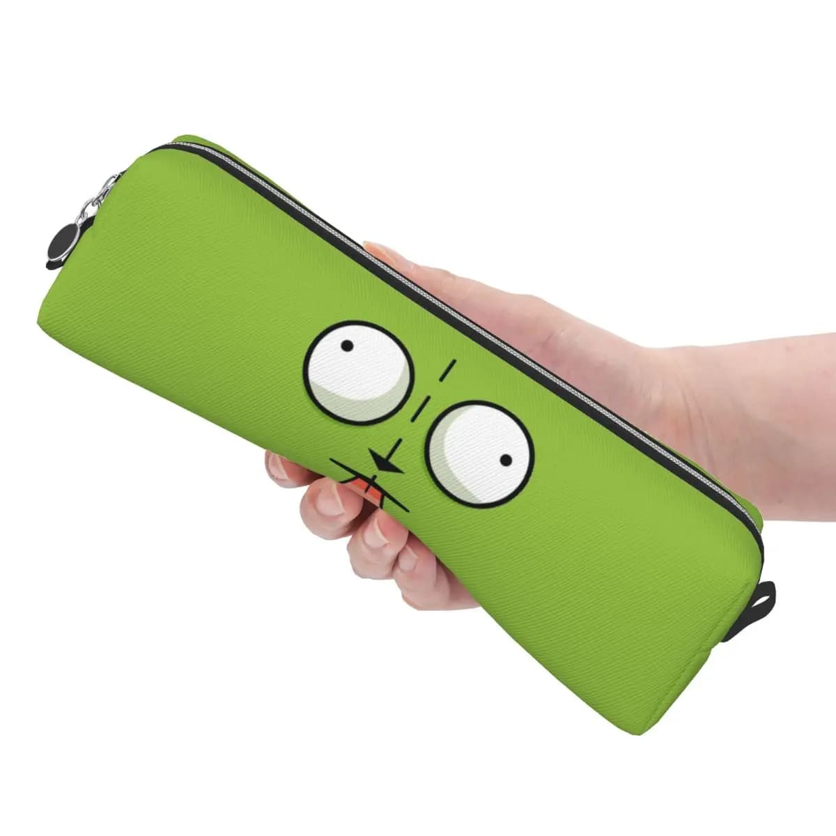 Classic Invaders Zim Cartoon Pencil Cases Pencil Pouch Pen Box for Girls Boys Big Capacity Bag Students School Zipper Stationery