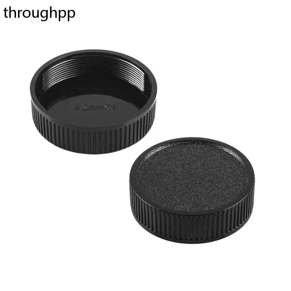 Copriobiettivo posteriore in materiale plastico da 2 pezzi per accessori per fotocamere M42 42mm Anti-polvere durevoli Len Caps