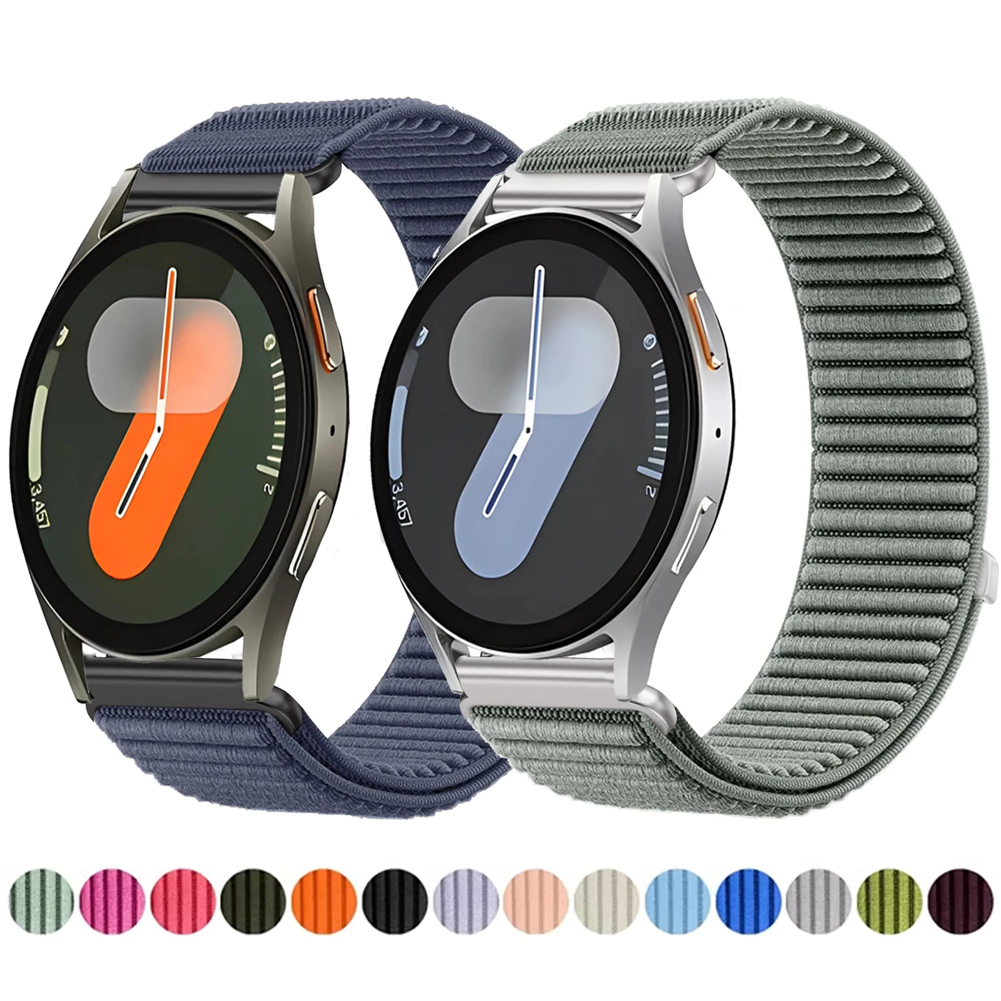 20 22mm Nylon Loop Band For Samsung Galaxy Watch 7 FE 6 5 4 44/40mm/6 Classic 43mm 47mm Correa Bracelet Galaxy Watch 5 Pro Strap