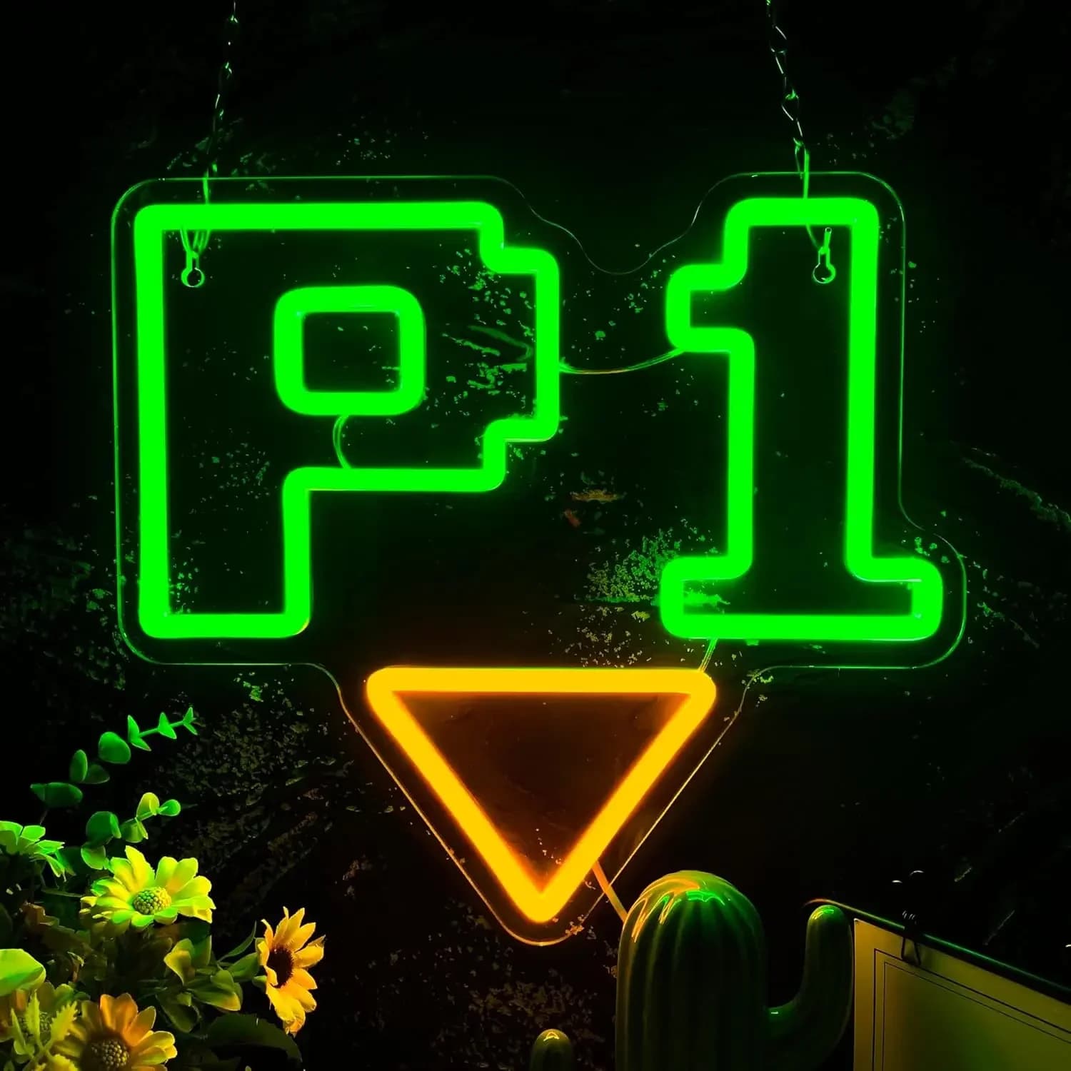 Insegna Luminosa al Neon P1 USB Dimmerabile, Decorazione da Parete per Camera da Letto, Sala Giochi, Soggiorno, Regali per Feste di Compleanno