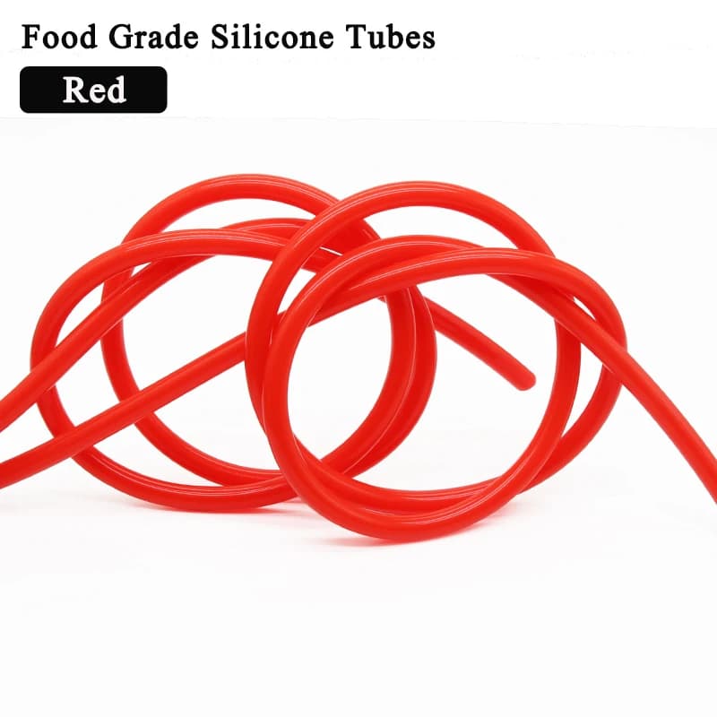1~10M Red Silicone Pipe For Food Use Rubber Pipe ID0.5~32mm Flexible Tubes for Air Irrigation for Aquarium Water Connector Garden Pipes