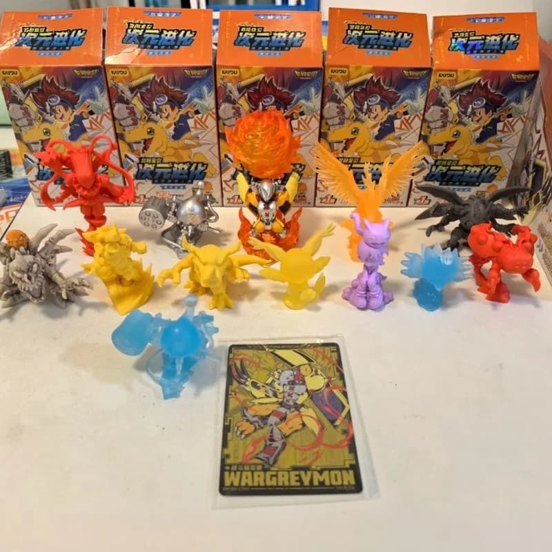 KAYOU Official Digimon Eraser Figures Series 1 Dimensional Evolution Ultimate Hidden Edition Battle Greymon Blind Box Toys Gifts