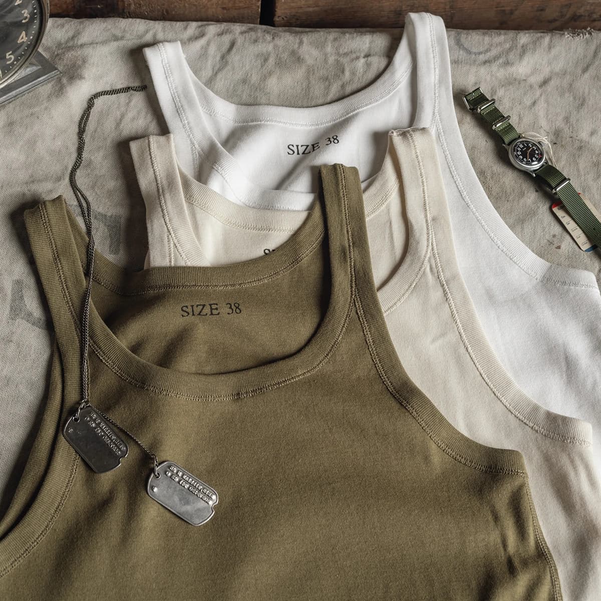 Rugged Bronson Vintage Style Men's Sleeveless Cotton Tank Top round Neck Sweat Vest Retro Base Layer Clothing Summer Wear