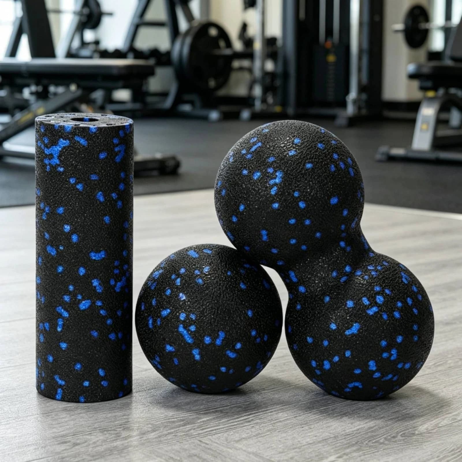 Set di 3 Palline per Massaggio Profondo dei Tessuti, Palline in Schiuma per Rilassamento Muscolare, Rullo in Schiuma per Rilascio Miofasciale, Strumento per il Benessere Domestico