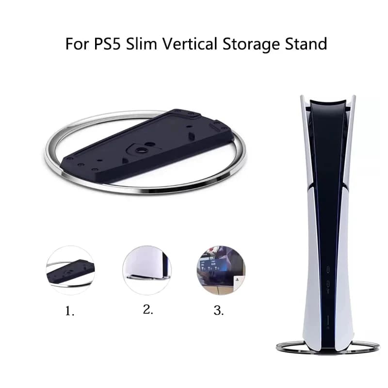 Nuovo supporto host per console per PS5 Slim/PS5 PRO Supporto di archiviazione verticale Accessori per giochi Staffa di supporto base antiscivolo