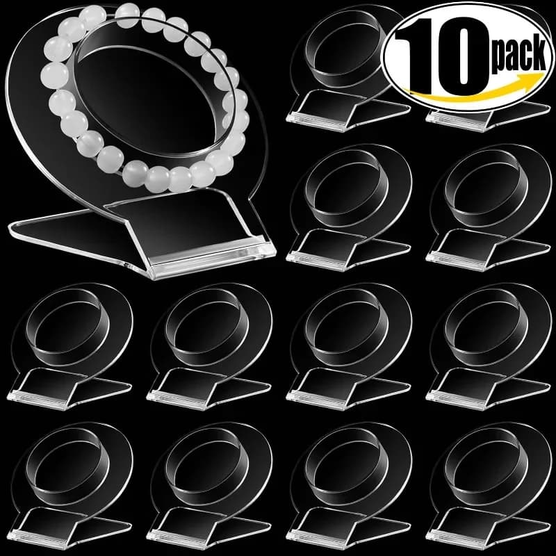 1/10 pezzi trasparente espositore per gioielli braccialetto organizzatore per braccialetti supporto per collare espositore per bracciale in acrilico trasparente