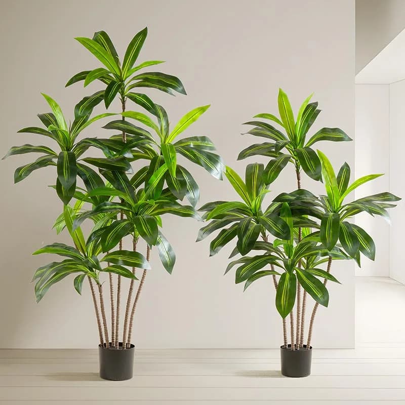 Home Decoration Large Floor Simulation Green Plant Brazilian Wood Vase Plant Home Decoration Ornament Shaft Simulation