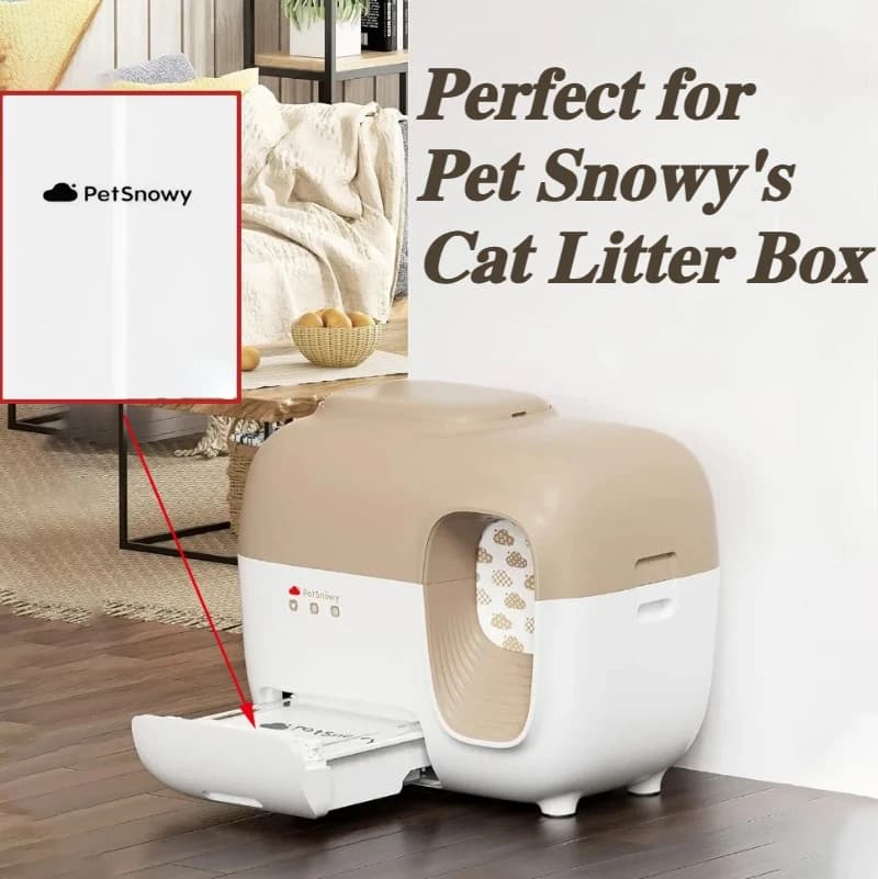 PetSnowy Trash Bag Cat Litter Box Durable Self-Sealing Cats Toilet Garbage Bag 30 Pcs Cat Tray Bags Pet Products Accessories