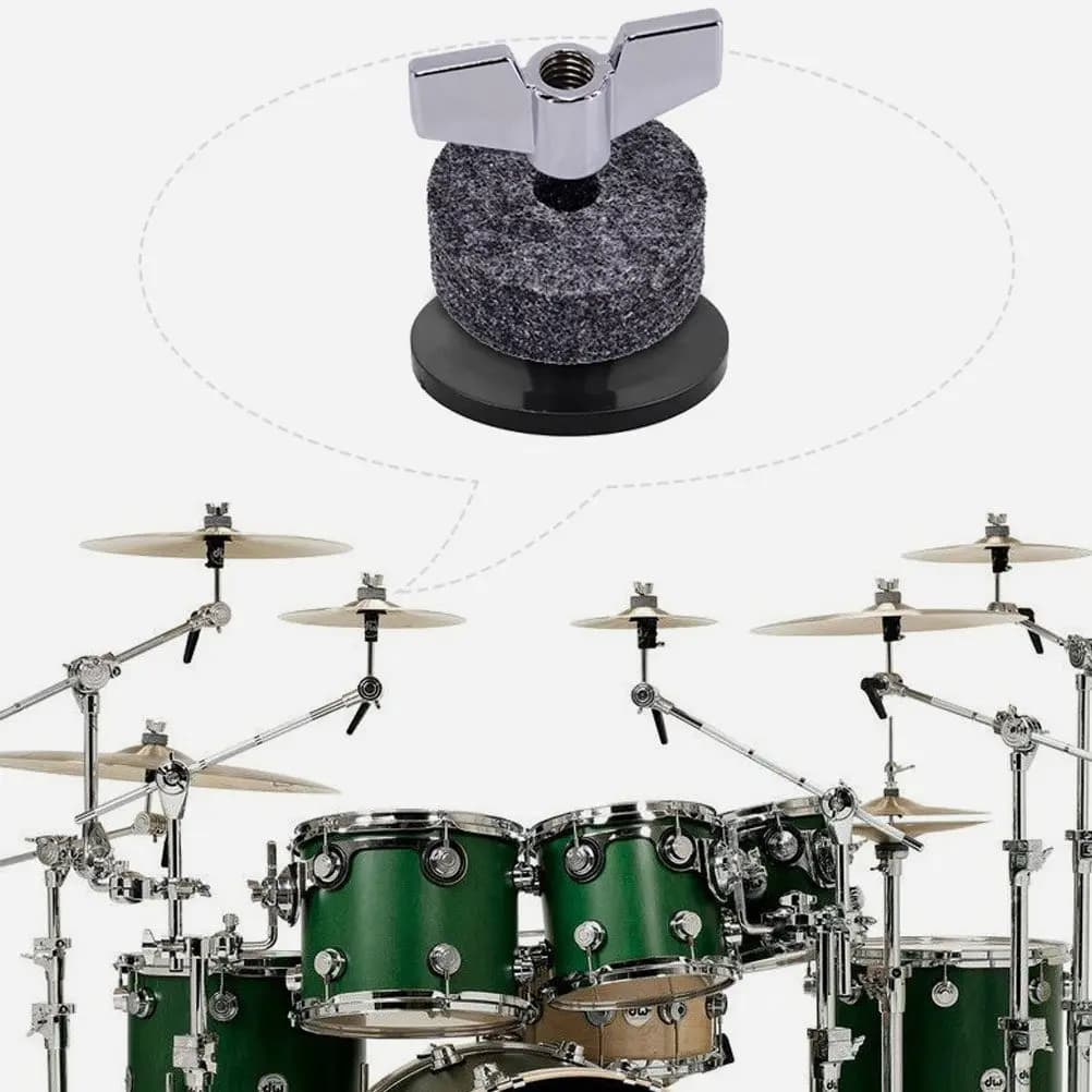 Set di 1 Pad in Feltro per Batteria, Accessori Professionali per Batterie Acustiche ed Elettroniche, Pad per Piatti Antiscivolo, Regalo
