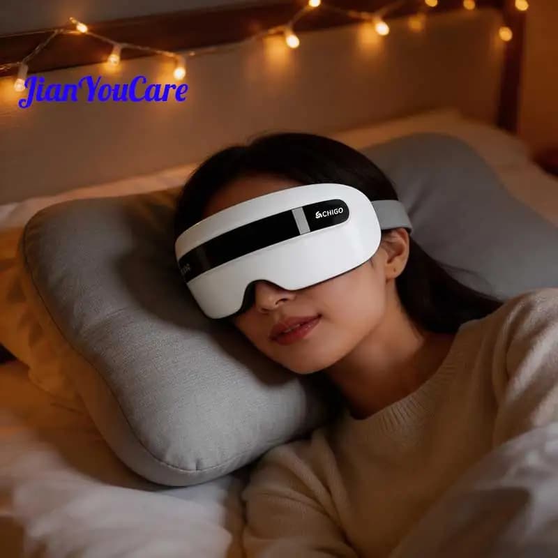 JianYouCare electric vibration eye massager, steam eye protector, moisturizing, Bluetooth music, relaxing, against fatigue, removes shiners