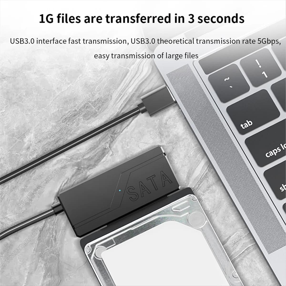 VENDITA CALDA Cavo USB 3.0 a SATA Cavo adattatore Sata III a USB 3.0 Supporto disco rigido SSD HDD esterno da 3,5 2,5 pollici Fino a 6 Gbps